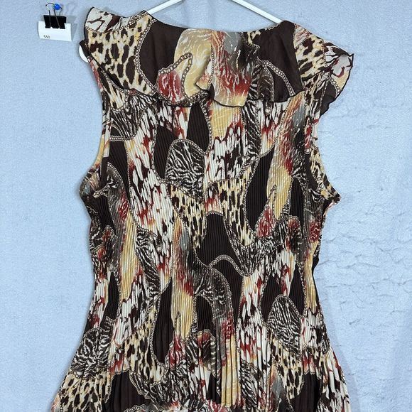 CJ Banks Womens Pullover Brown Ribbed Plus Size 1X - Picture 9 of 10